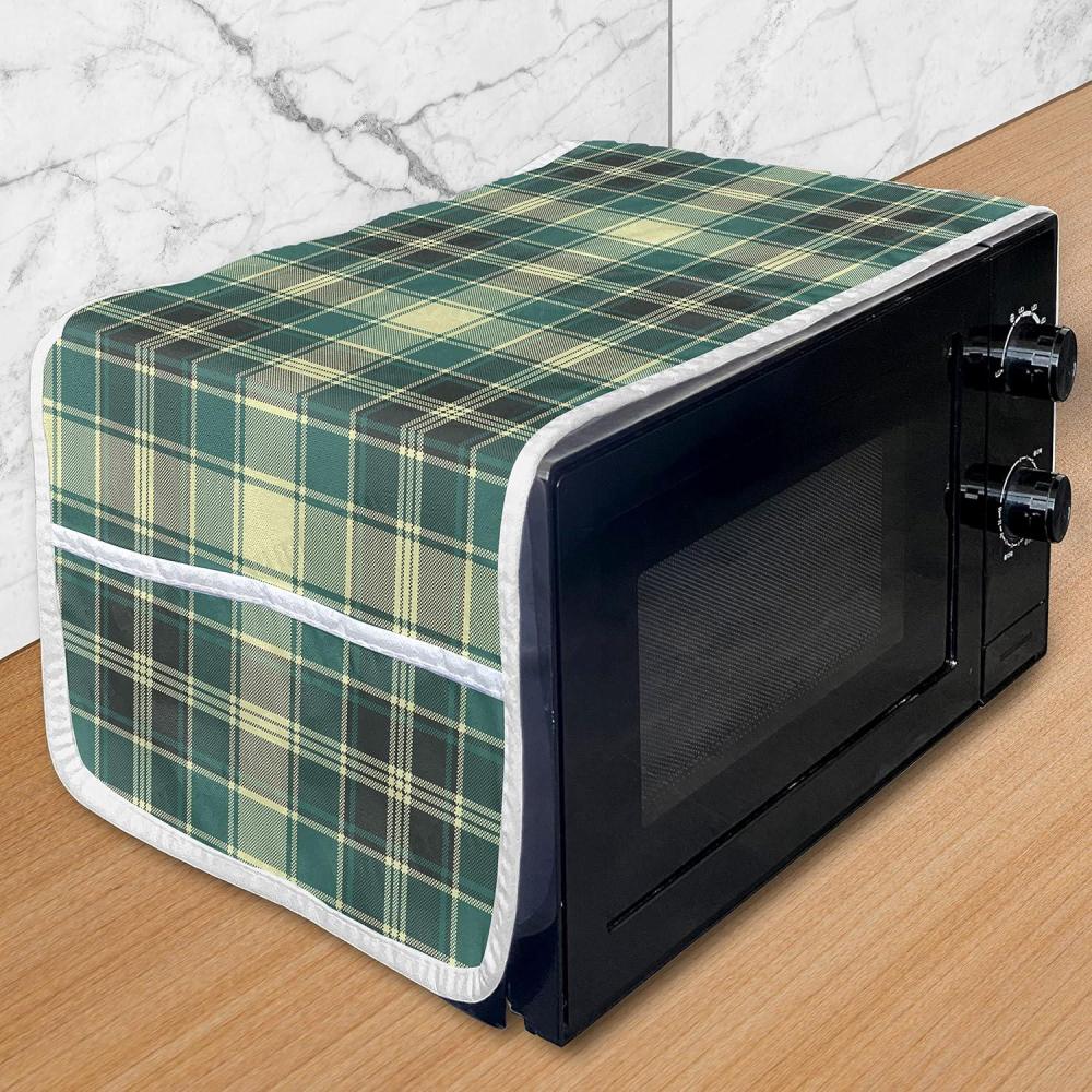 imageAmbesonne Vintage Valentine Microwave Oven Cover I Love You in Several Languages with Paint Drops and Hearts Water Resistant Organizer with Pockets for Kitchen 36 x 12 Vermilion Plum Off WhiteYellow Jade Green Grey