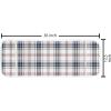 Ambesonne Cartoon Microwave Oven Cover, Vertical Stripes with Bow Ties Pale Palette Illustration Valentines Day, Water Resistant Organizer with Pockets for Kitchen, 36″ x 12″, Pale Pink Rose(Vermilion Navy Blue)