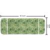 Ambesonne Cartoon Microwave Oven Cover, Vertical Stripes with Bow Ties Pale Palette Illustration Valentines Day, Water Resistant Organizer with Pockets for Kitchen, 36″ x 12″, Pale Pink Rose(Apple Green Fern Green)