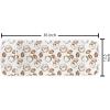 Ambesonne Cartoon Microwave Oven Cover, Vertical Stripes with Bow Ties Pale Palette Illustration Valentines Day, Water Resistant Organizer with Pockets for Kitchen, 36″ x 12″, Pale Pink Rose(Pale Brown White)