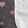 Ambesonne Cartoon Microwave Oven Cover, Vertical Stripes with Bow Ties Pale Palette Illustration Valentines Day, Water Resistant Organizer with Pockets for Kitchen, 36″ x 12″, Pale Pink Rose(Charcoal Grey Pink)