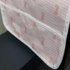 Ambesonne Cartoon Microwave Oven Cover, Vertical Stripes with Bow Ties Pale Palette Illustration Valentines Day, Water Resistant Organizer with Pockets for Kitchen, 36″ x 12″, Pale Pink Rose(Pale Pink Rose)