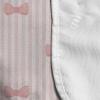 Ambesonne Cartoon Microwave Oven Cover, Vertical Stripes with Bow Ties Pale Palette Illustration Valentines Day, Water Resistant Organizer with Pockets for Kitchen, 36″ x 12″, Pale Pink Rose(Pale Pink Rose)