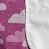 Ambesonne Cartoon Microwave Oven Cover, Vertical Stripes with Bow Ties Pale Palette Illustration Valentines Day, Water Resistant Organizer with Pockets for Kitchen, 36″ x 12″, Pale Pink Rose(Magenta Pale Pink)