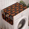 Ambesonne Cartoon Microwave Oven Cover, Vertical Stripes with Bow Ties Pale Palette Illustration Valentines Day, Water Resistant Organizer with Pockets for Kitchen, 36″ x 12″, Pale Pink Rose(Orange Charcoal Grey)
