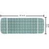 Ambesonne Cartoon Microwave Oven Cover, Vertical Stripes with Bow Ties Pale Palette Illustration Valentines Day, Water Resistant Organizer with Pockets for Kitchen, 36″ x 12″, Pale Pink Rose(Pale Green Pale Blue)