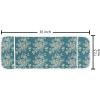 Ambesonne Cartoon Microwave Oven Cover, Vertical Stripes with Bow Ties Pale Palette Illustration Valentines Day, Water Resistant Organizer with Pockets for Kitchen, 36″ x 12″, Pale Pink Rose(Teal Beige)