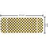 Ambesonne Cartoon Microwave Oven Cover, Vertical Stripes with Bow Ties Pale Palette Illustration Valentines Day, Water Resistant Organizer with Pockets for Kitchen, 36″ x 12″, Pale Pink Rose(Yellow Black and White)