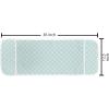 Ambesonne Cartoon Microwave Oven Cover, Vertical Stripes with Bow Ties Pale Palette Illustration Valentines Day, Water Resistant Organizer with Pockets for Kitchen, 36″ x 12″, Pale Pink Rose(Mint Green White)