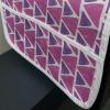 Ambesonne Cartoon Microwave Oven Cover, Vertical Stripes with Bow Ties Pale Palette Illustration Valentines Day, Water Resistant Organizer with Pockets for Kitchen, 36″ x 12″, Pale Pink Rose(Purple and Pink)