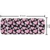 Ambesonne Cartoon Microwave Oven Cover, Vertical Stripes with Bow Ties Pale Palette Illustration Valentines Day, Water Resistant Organizer with Pockets for Kitchen, 36″ x 12″, Pale Pink Rose(Pale Pink Black)
