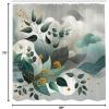 Ambesonne Colorful Shower Curtain, Retro Design Groovy Valentine’s Day Hearts Pattern on Plain Back 90s Feeling, Cloth Fabric Bathroom Decor Set with Hooks, 69″ W x 75″ L, White Multicolor(Dark Sea Green Grey Teal)