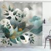 Ambesonne Colorful Shower Curtain, Retro Design Groovy Valentine’s Day Hearts Pattern on Plain Back 90s Feeling, Cloth Fabric Bathroom Decor Set with Hooks, 69″ W x 75″ L, White Multicolor(Dark Sea Green Grey Teal)