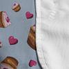 Ambesonne Cupcake Microwave Oven Cover, Valentines Day Cakes with Heart Frosting Gourmet Bake Graphic Art, Water Resistant Organizer with Pockets for Kitchen, 36″ x 12″, Multicolor(Multicolor)