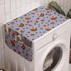 Ambesonne Cupcake Microwave Oven Cover, Valentines Day Cakes with Heart Frosting Gourmet Bake Graphic Art, Water Resistant Organizer with Pockets for Kitchen, 36″ x 12″, Multicolor(Multicolor)