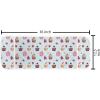 Ambesonne Cupcake Microwave Oven Cover, Valentines Lovers Muffins with Romantic Roses Cherry on Polka Dot Retro Background, Water Resistant Organizer with Pockets for Kitchen, 36″ x 12″, Multicolor(Multicolor)