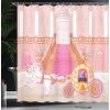 Ambesonne Fairytale Shower Curtain, Romantic Carriage Royal Ornamental Details Stopped at The Door of a Kingdom Palace Cartoon, Cloth Fabric Bathroom Set with Hooks, 69″ W x 70″ L, Yellow and Pink(Yellow and Pink)