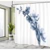 Ambesonne Fairytale Shower Curtain, Romantic Carriage Royal Ornamental Details Stopped at The Door of a Kingdom Palace Cartoon, Cloth Fabric Bathroom Set with Hooks, 69″ W x 70″ L, Yellow and Pink(Petrol Blue)