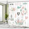Ambesonne Fairytale Shower Curtain, Romantic Carriage Royal Ornamental Details Stopped at The Door of a Kingdom Palace Cartoon, Cloth Fabric Bathroom Set with Hooks, 69″ W x 70″ L, Yellow and Pink(Pink Mint)
