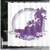 Ambesonne Fairytale Shower Curtain, Romantic Carriage Royal Ornamental Details Stopped at The Door of a Kingdom Palace Cartoon, Cloth Fabric Bathroom Set with Hooks, 69″ W x 70″ L, Yellow and Pink(Purple White)