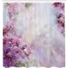 Ambesonne Fairytale Shower Curtain, Romantic Carriage Royal Ornamental Details Stopped at The Door of a Kingdom Palace Cartoon, Cloth Fabric Bathroom Set with Hooks, 69″ W x 70″ L, Yellow and Pink(Lilac White)