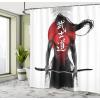 Ambesonne Fairytale Shower Curtain, Romantic Carriage Royal Ornamental Details Stopped at The Door of a Kingdom Palace Cartoon, Cloth Fabric Bathroom Set with Hooks, 69″ W x 70″ L, Yellow and Pink(Black White)