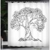 Ambesonne Fairytale Shower Curtain, Romantic Carriage Royal Ornamental Details Stopped at The Door of a Kingdom Palace Cartoon, Cloth Fabric Bathroom Set with Hooks, 69″ W x 70″ L, Yellow and Pink(Pale Grey Charcoal Grey)