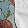 Ambesonne Valentines Day Microwave Oven Cover, Romantic Roses of Love with Stained Glass Effect Abstract Garden, Water Resistant Organizer with Pockets for Kitchen, 36″ x 12″, Multicolor(Multicolor)