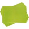 Ambesonne Lime Green Place Mats Set of 4, Empty Backdrop Blurry Off Focus Pastel Toned Shade Color Spring Theme Abstract, Washable Fabric Placemats for Dining Table, Standard Size, Apple Green