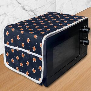 Ambesonne Cartoon Microwave Oven Cover, Vertical Stripes with Bow Ties Pale Palette Illustration Valentines Day, Water Resistant Organizer with Pockets for Kitchen, 36″ x 12″, Pale Pink Rose(Navy Blue Orange)