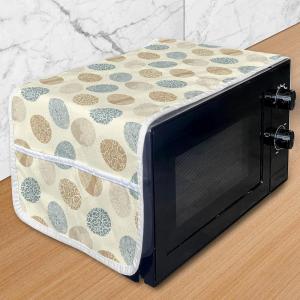 Ambesonne Cartoon Microwave Oven Cover, Vertical Stripes with Bow Ties Pale Palette Illustration Valentines Day, Water Resistant Organizer with Pockets for Kitchen, 36″ x 12″, Pale Pink Rose(Pale Yellow Slate Blue)