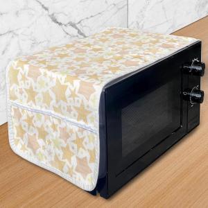 Ambesonne Cartoon Microwave Oven Cover, Vertical Stripes with Bow Ties Pale Palette Illustration Valentines Day, Water Resistant Organizer with Pockets for Kitchen, 36″ x 12″, Pale Pink Rose(Pale Yellow Marigold)