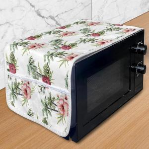 Ambesonne Cartoon Microwave Oven Cover, Vertical Stripes with Bow Ties Pale Palette Illustration Valentines Day, Water Resistant Organizer with Pockets for Kitchen, 36″ x 12″, Pale Pink Rose(Reseda Green Pale Pink)