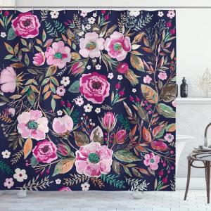 Ambesonne Fairytale Shower Curtain, Romantic Carriage Royal Ornamental Details Stopped at The Door of a Kingdom Palace Cartoon, Cloth Fabric Bathroom Set with Hooks, 69″ W x 70″ L, Yellow and Pink(Indigo Magenta)