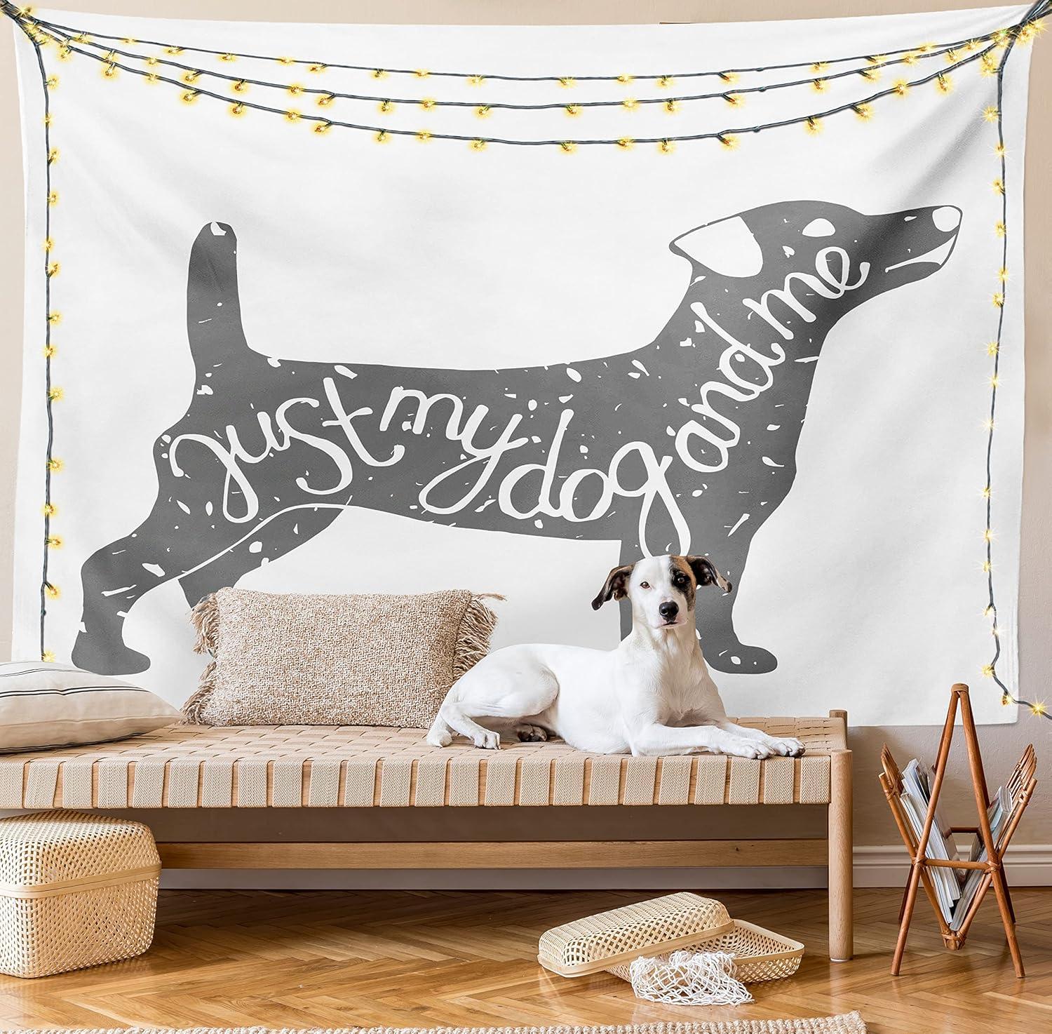 imageAmbesonne Compass Tapestry Compass Illustration with Lettering Nautical Ocean Adventure Themed Print Wide Wall Hanging for Bedroom Living Room Dorm 60 X 40 Night Blue BeigeGrey