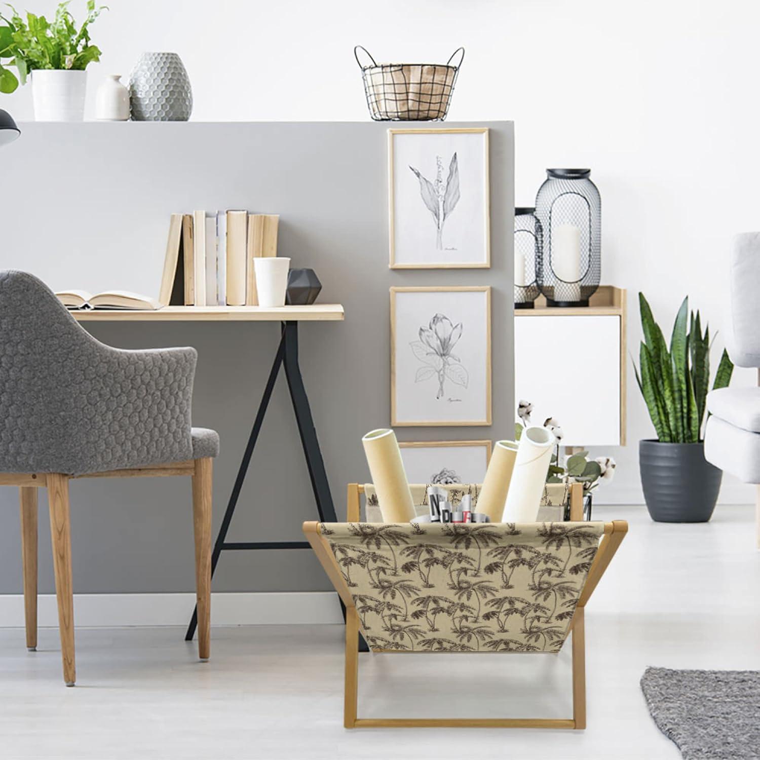 imageAmbesonne Diamonds Magazine and Book Holder Romantic Pink Heart Stones on Black Background Valentines Day Theme Floor Rack Decor for Interior of Home amp Office 22 x 19 Pale Pink BlackSand Brown Chocolate