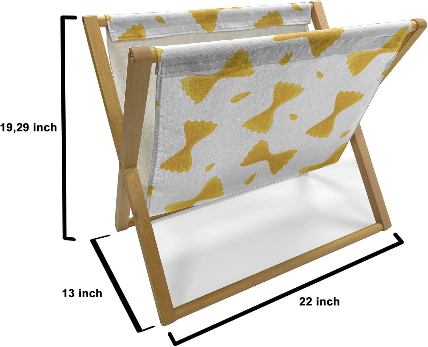 imageAmbesonne Flamingo Magazine and Book Holder Valentines Day Theme with Romantic Birds and Rose Petals Love Tropical Decorative Floor Rack Organizer for Living Room 22x19 Dark Coral and PinkWhite and Earth Yellow