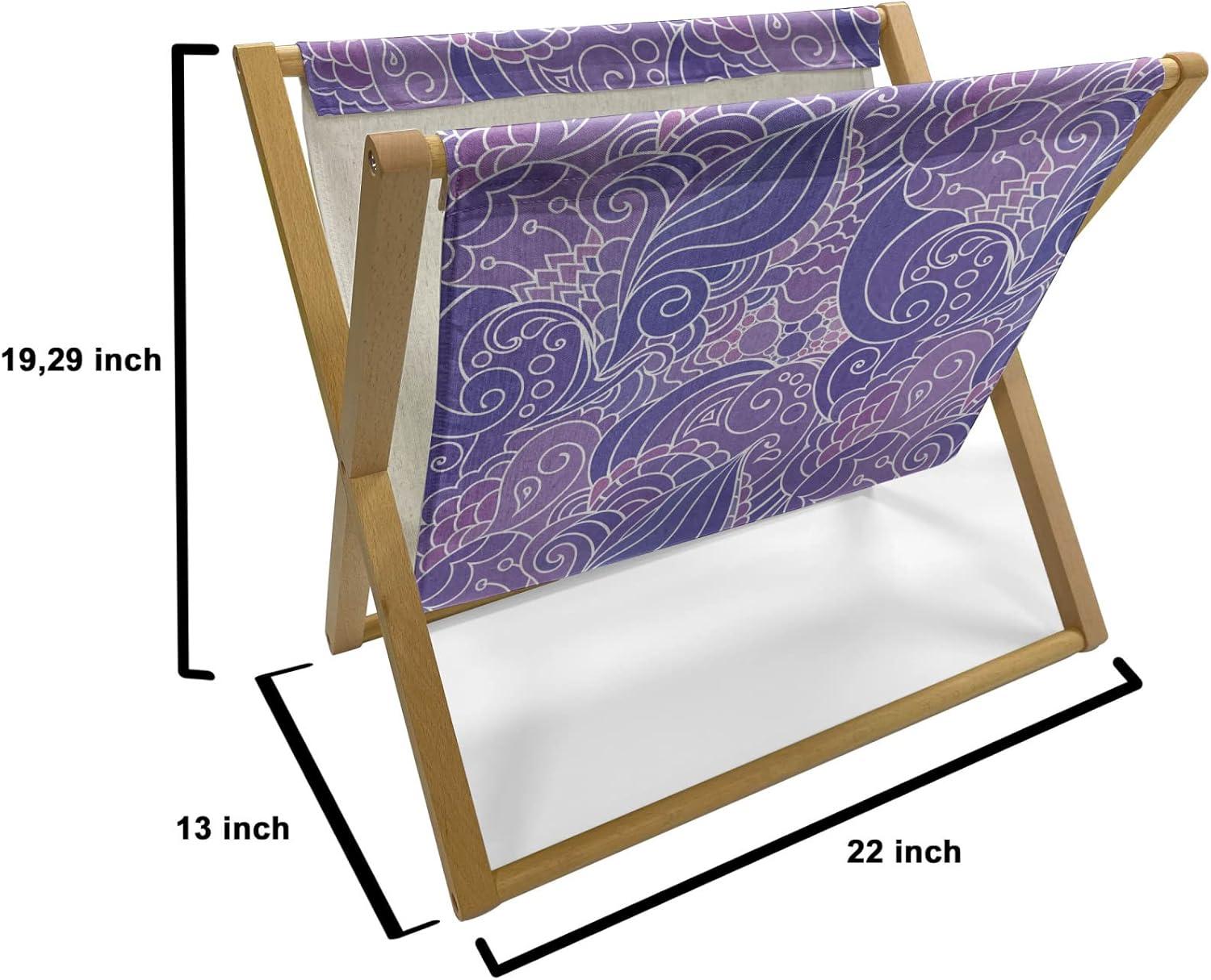 imageAmbesonne Flamingo Magazine and Book Holder Valentines Day Theme with Romantic Birds and Rose Petals Love Tropical Decorative Floor Rack Organizer for Living Room 22x19 Dark Coral and PinkBlue Violet Lilac