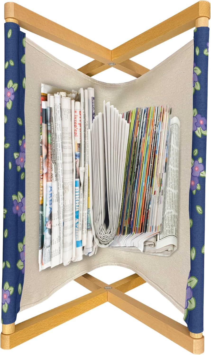 imageAmbesonne Flamingo Magazine and Book Holder Valentines Day Theme with Romantic Birds and Rose Petals Love Tropical Decorative Floor Rack Organizer for Living Room 22x19 Dark Coral and PinkDark Blue and Multicolor