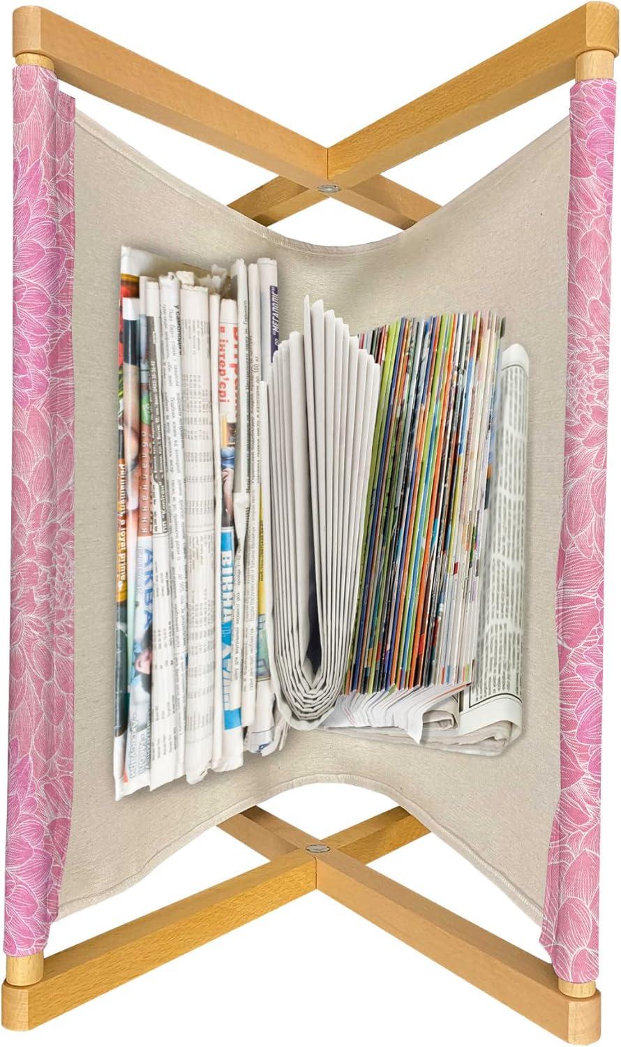 imageAmbesonne Flamingo Magazine and Book Holder Valentines Day Theme with Romantic Birds and Rose Petals Love Tropical Decorative Floor Rack Organizer for Living Room 22x19 Dark Coral and PinkPink and Coral