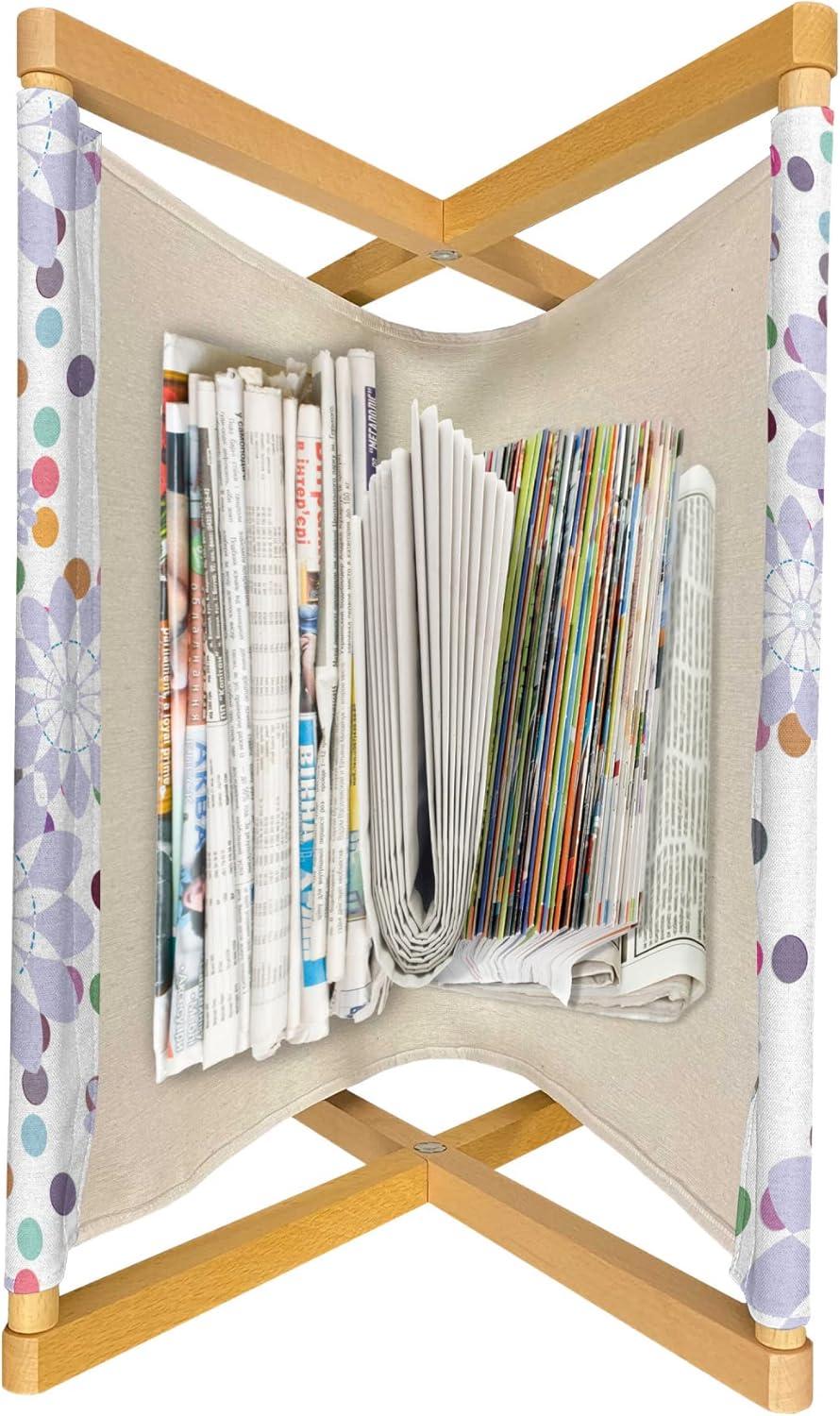 imageAmbesonne Flamingo Magazine and Book Holder Valentines Day Theme with Romantic Birds and Rose Petals Love Tropical Decorative Floor Rack Organizer for Living Room 22x19 Dark Coral and PinkLilac Multicolor