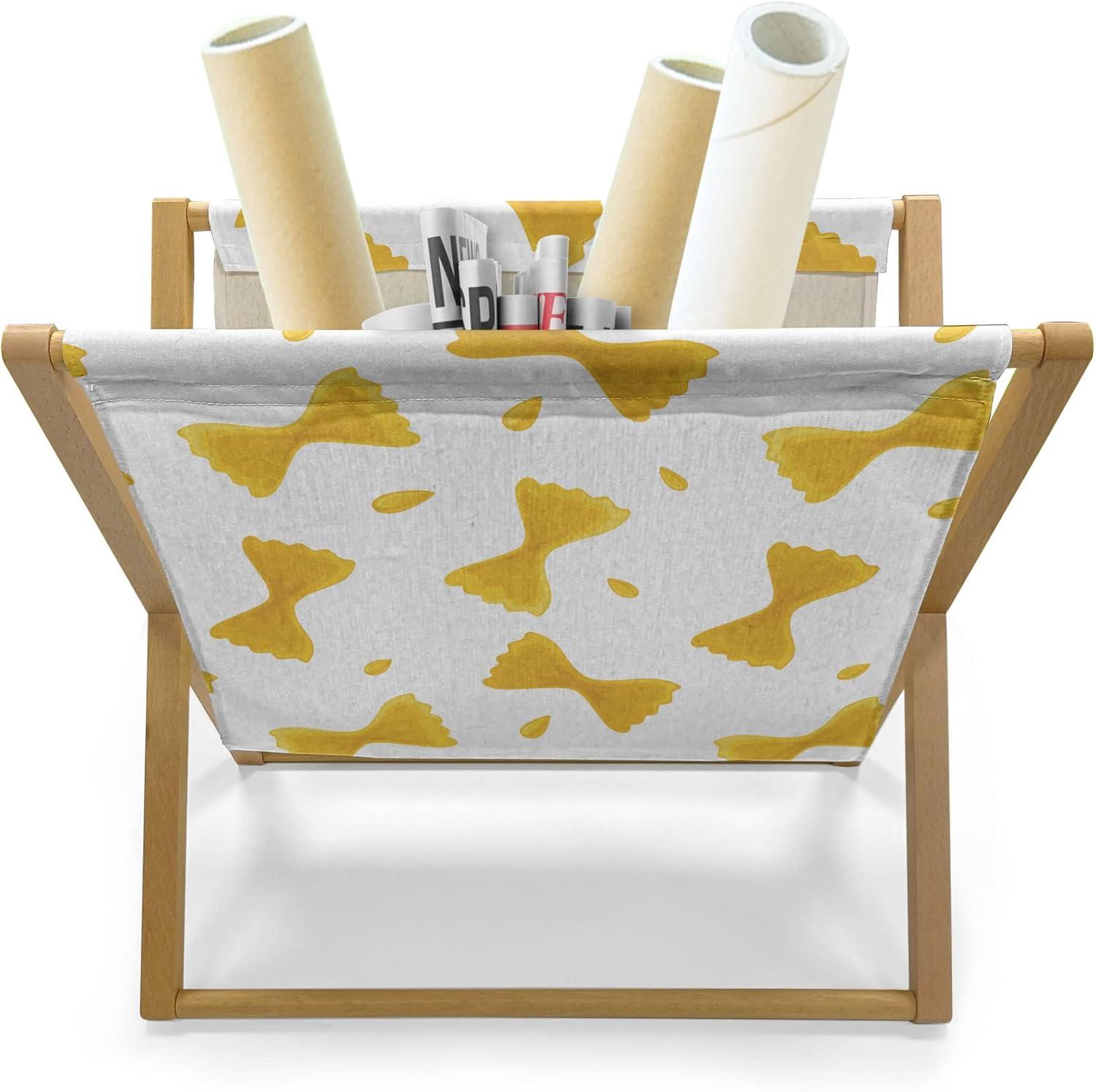imageAmbesonne Flamingo Magazine and Book Holder Valentines Day Theme with Romantic Birds and Rose Petals Love Tropical Decorative Floor Rack Organizer for Living Room 22x19 Dark Coral and PinkWhite and Earth Yellow