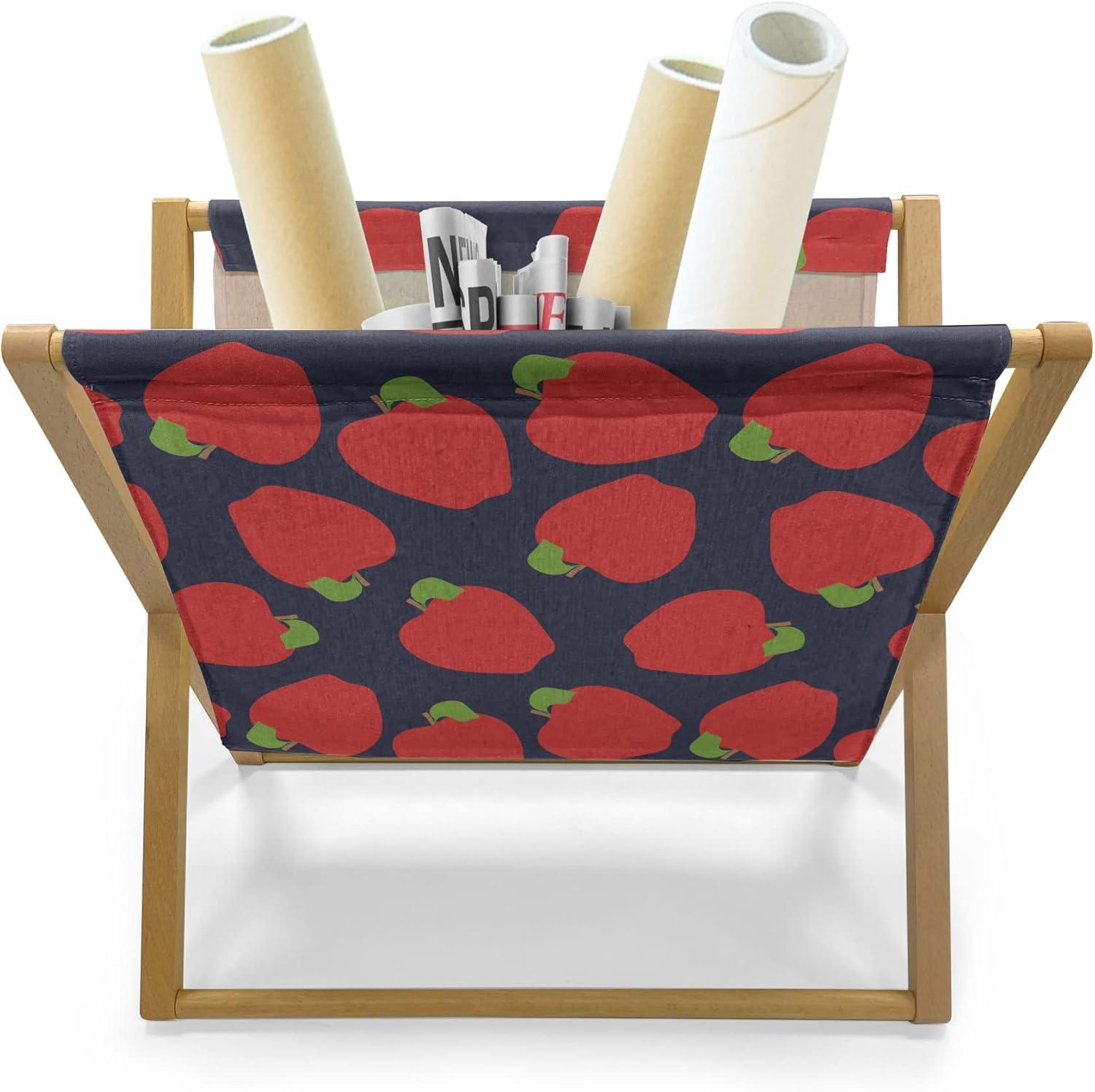 imageAmbesonne Flamingo Magazine and Book Holder Valentines Day Theme with Romantic Birds and Rose Petals Love Tropical Decorative Floor Rack Organizer for Living Room 22x19 Dark Coral and PinkVermilion and Lime Green