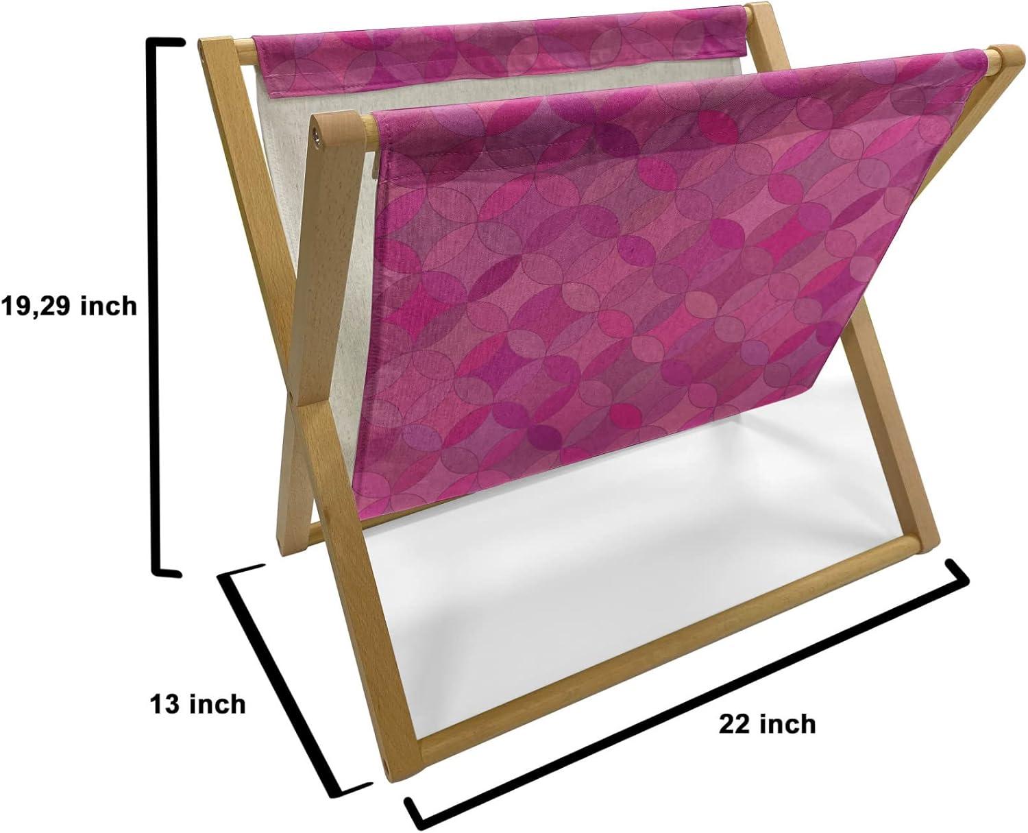 imageAmbesonne Flamingo Magazine and Book Holder Valentines Day Theme with Romantic Birds and Rose Petals Love Tropical Decorative Floor Rack Organizer for Living Room 22x19 Dark Coral and PinkDark Magenta Magenta
