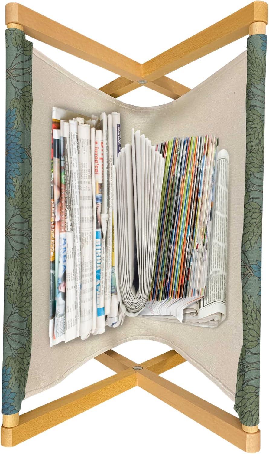 imageAmbesonne Flamingo Magazine and Book Holder Valentines Day Theme with Romantic Birds and Rose Petals Love Tropical Decorative Floor Rack Organizer for Living Room 22x19 Dark Coral and PinkArmy Green and Slate Blue