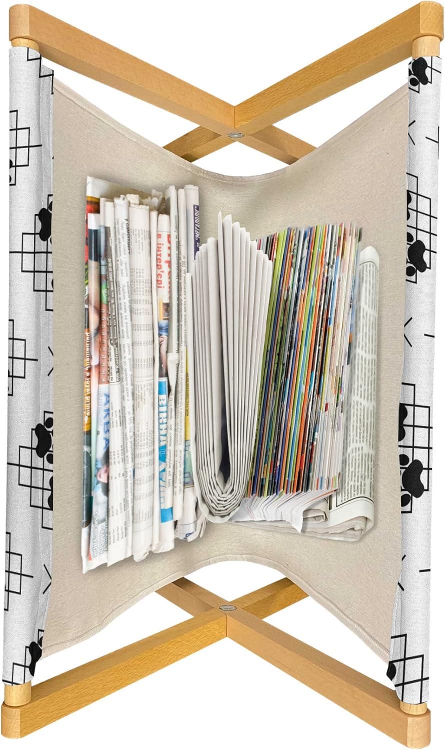 imageAmbesonne Flamingo Magazine and Book Holder Valentines Day Theme with Romantic Birds and Rose Petals Love Tropical Decorative Floor Rack Organizer for Living Room 22x19 Dark Coral and PinkCharcoal Grey and Pearl