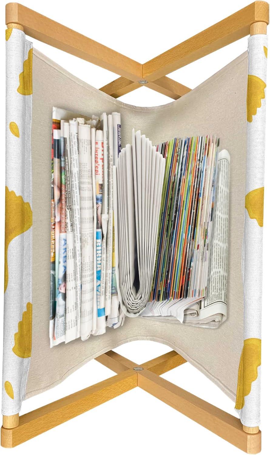 imageAmbesonne Flamingo Magazine and Book Holder Valentines Day Theme with Romantic Birds and Rose Petals Love Tropical Decorative Floor Rack Organizer for Living Room 22x19 Dark Coral and PinkWhite and Earth Yellow