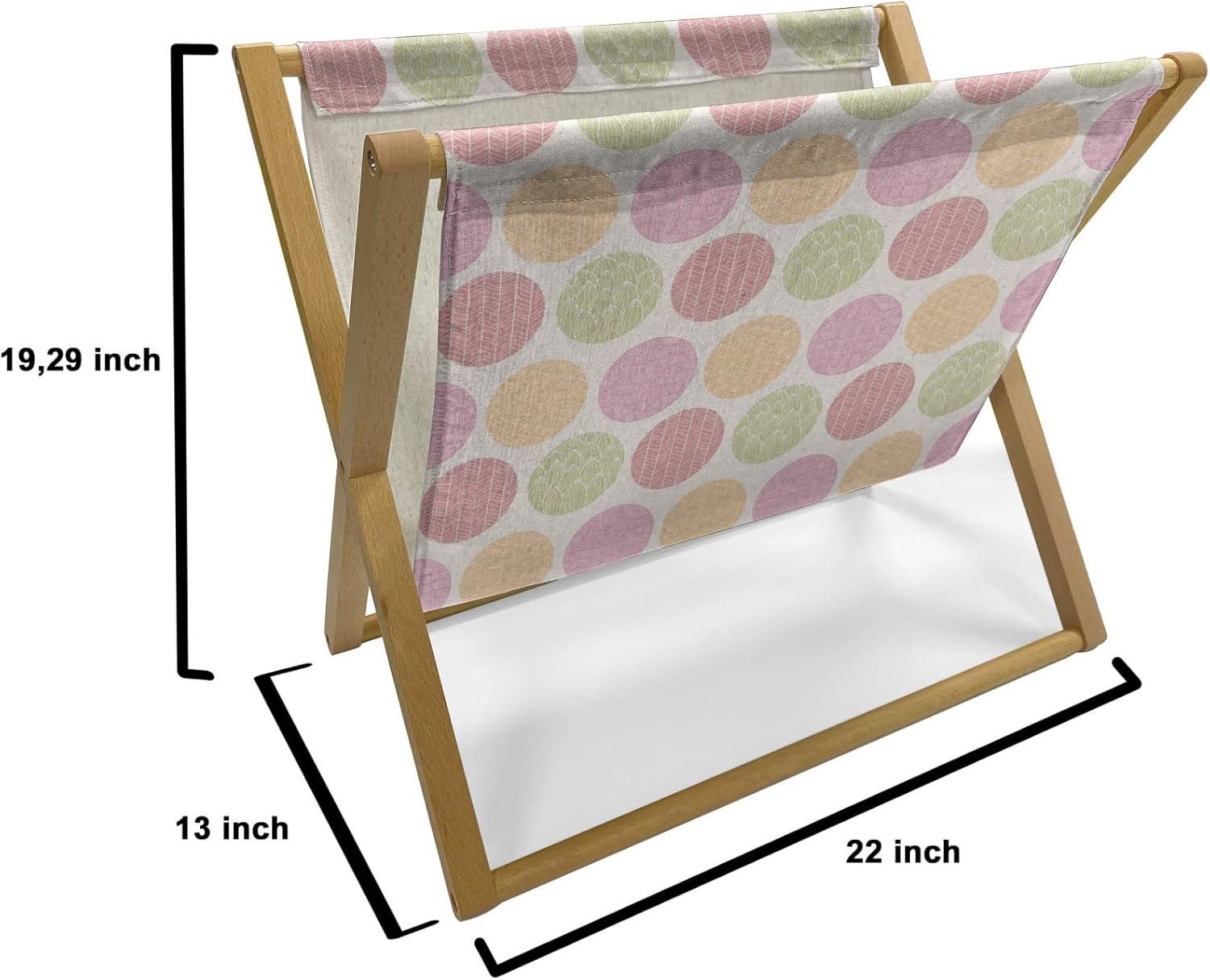 imageAmbesonne Flamingo Magazine and Book Holder Valentines Day Theme with Romantic Birds and Rose Petals Love Tropical Decorative Floor Rack Organizer for Living Room 22x19 Dark Coral and PinkAvocado Green and Multicolor