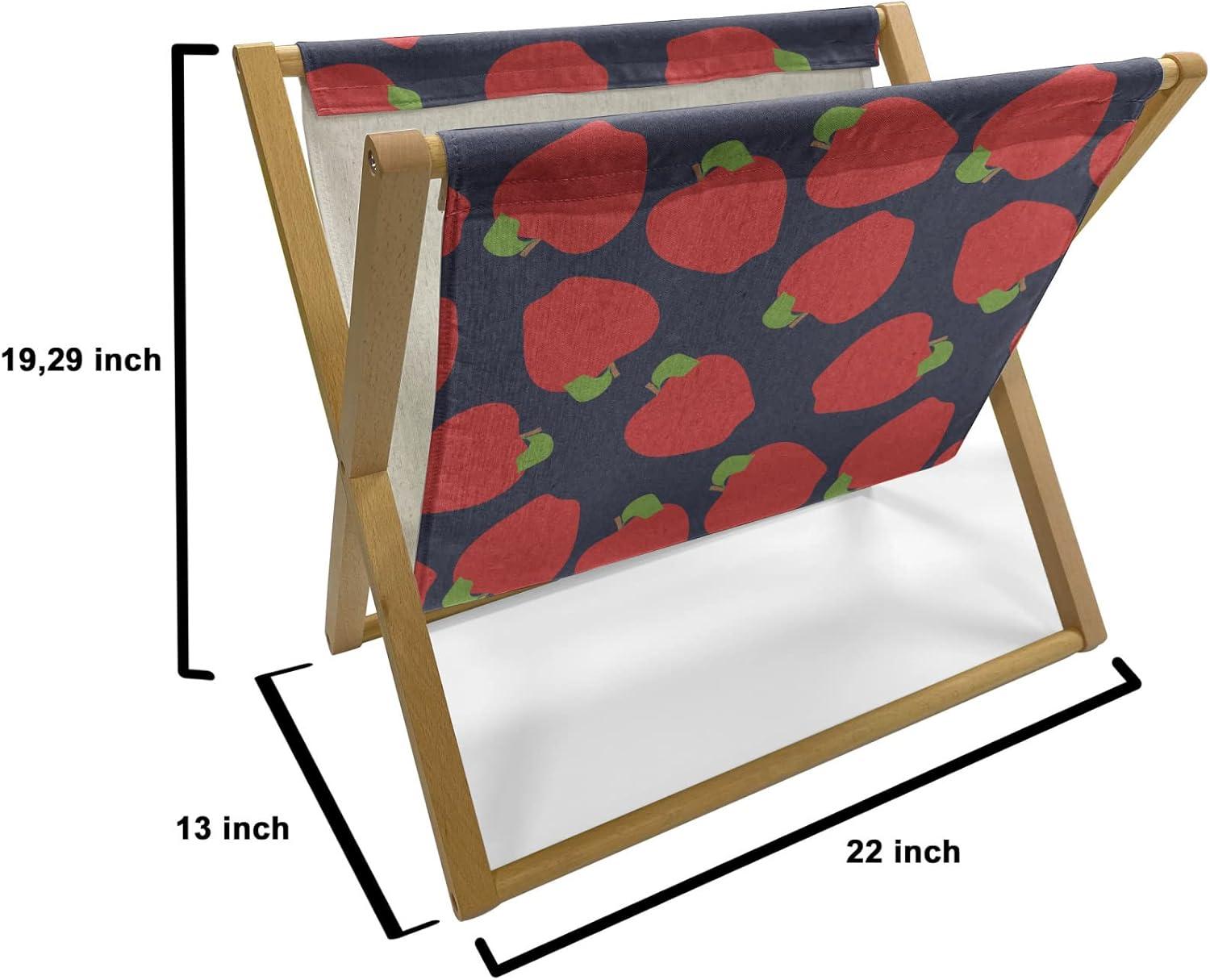 imageAmbesonne Flamingo Magazine and Book Holder Valentines Day Theme with Romantic Birds and Rose Petals Love Tropical Decorative Floor Rack Organizer for Living Room 22x19 Dark Coral and PinkVermilion and Lime Green