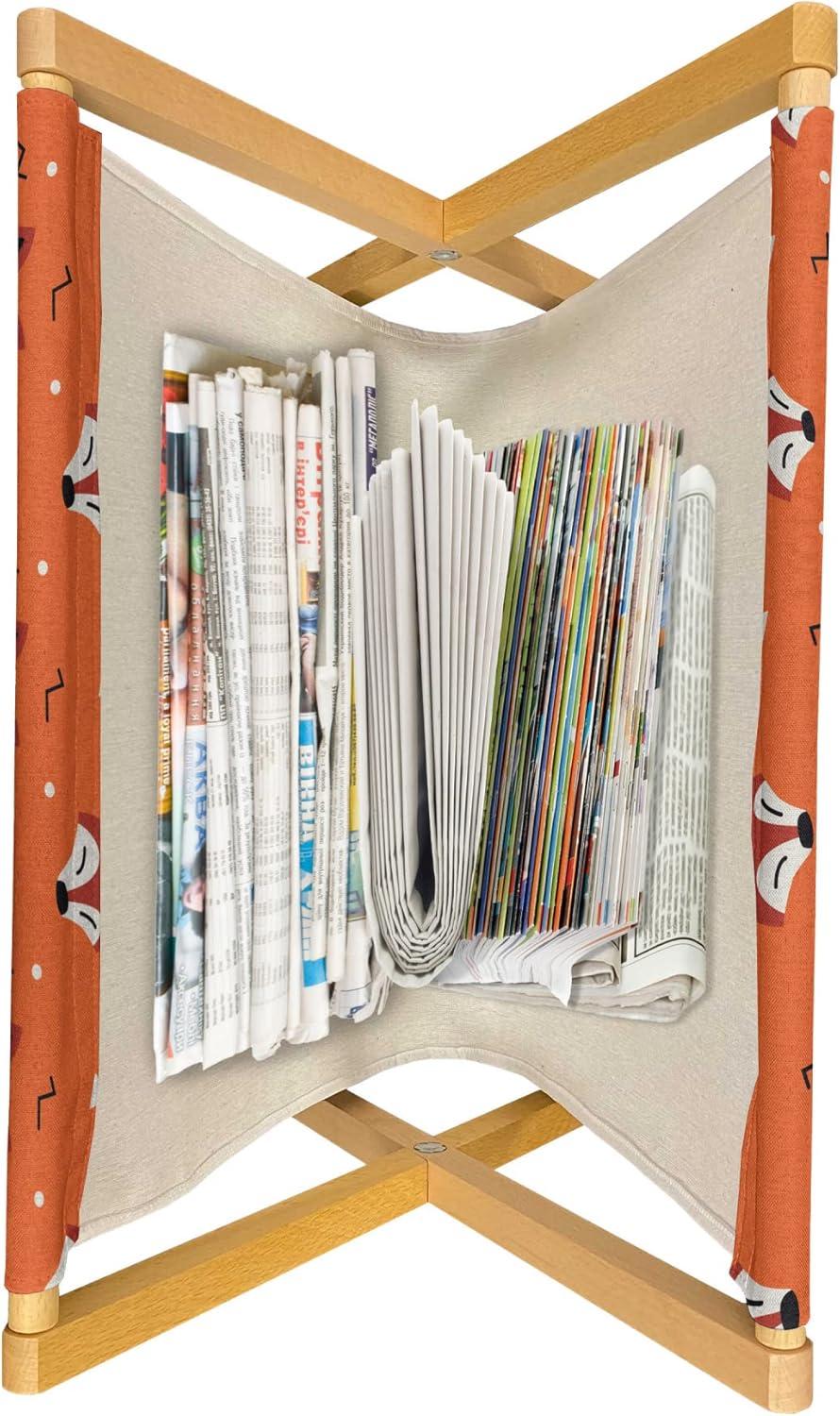 imageAmbesonne Floral Country Magazine and Book Holder Romantic Repetitive Rose Silhouettes Valentines Day Theme Decorative Floor Rack Organizer for Living Room 22x19 Blush Dark Grey and WhiteBurnt Sienna Cinnamon